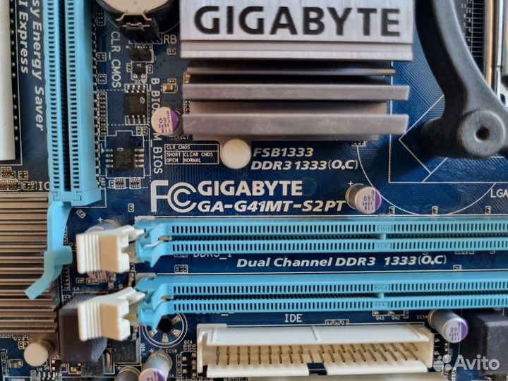 Мат.плата Gigabyte + CPU Q9650 + 8Гб DDR3 +в.карта