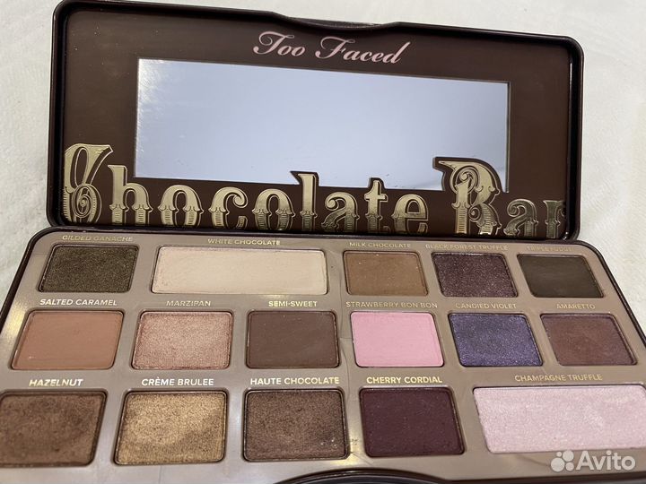 Палетка теней too faced