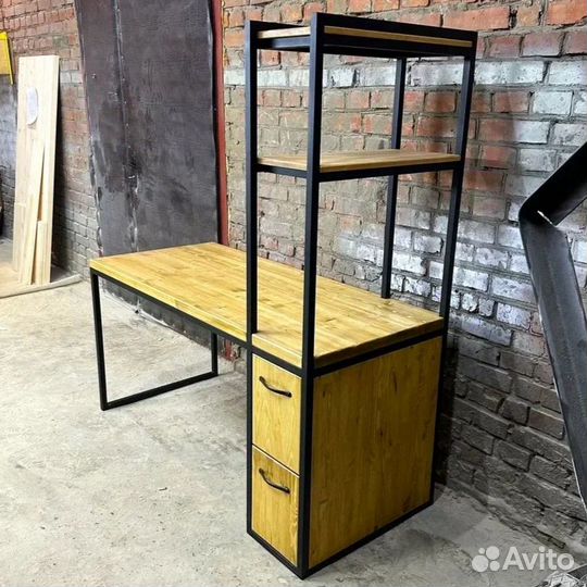 Письменный стол с ящиками / рабочий стол лофт