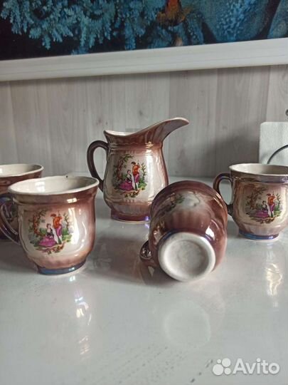 Сливочник и 4 кружки