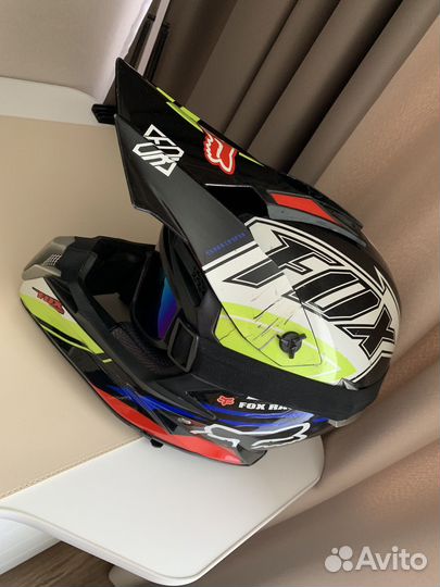 Шлем эндуро с очками