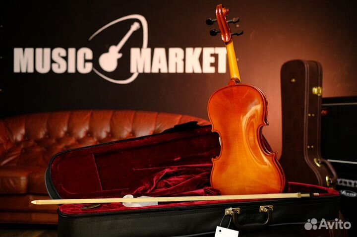 Скрипка Strunal 4/4 + Полный Комплект