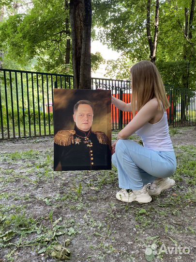Портрет по фото на холсте,картины на холсте