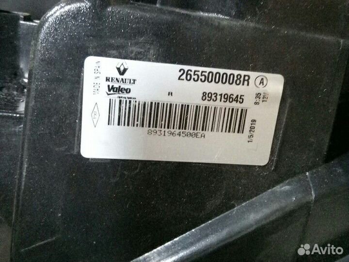 Фонарь зад. наруж. прав. renault megane III(2009)