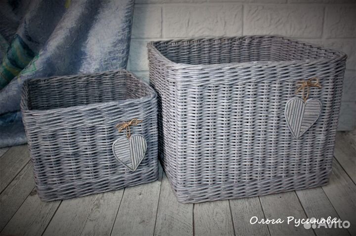 Корзина плетёная для хранения