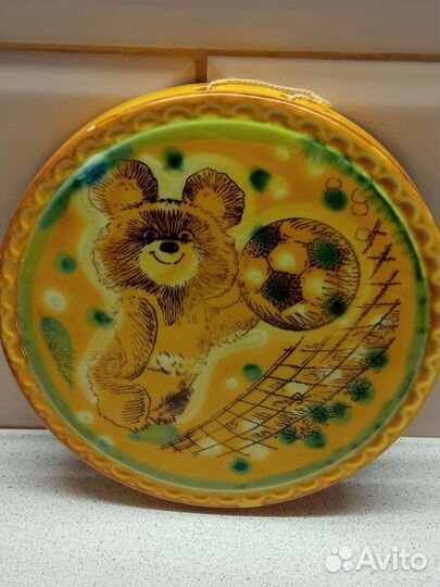 Секундомер. Тарелка Олимпийский мишка