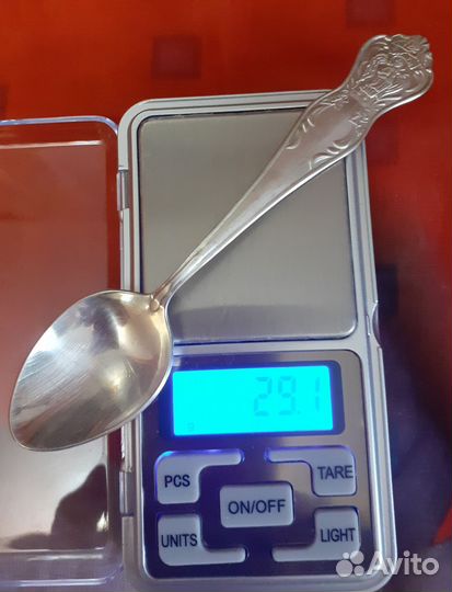 Чайная ложка серебро.Ангел-хронитель