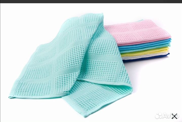 Вафельные полотенца новые