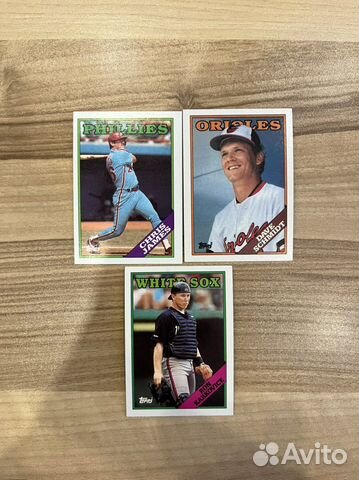 Уникальные карточки бейсбол Topps 1986-2017