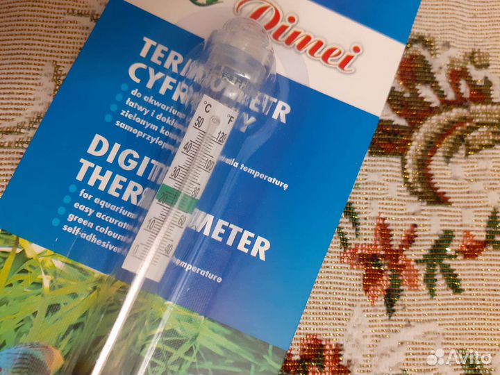 Термометр для аквариума с липучкой