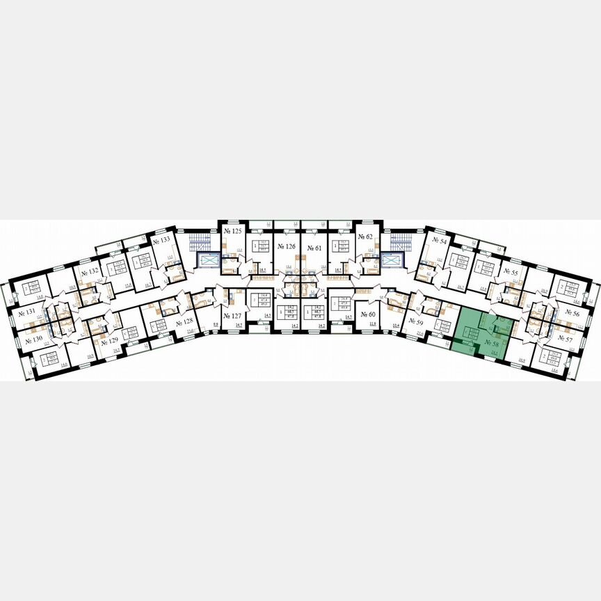 Квартира-студия, 34,5 м², 7/8 эт.