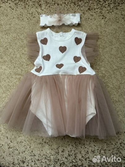 Платье боди для девочки 56 62