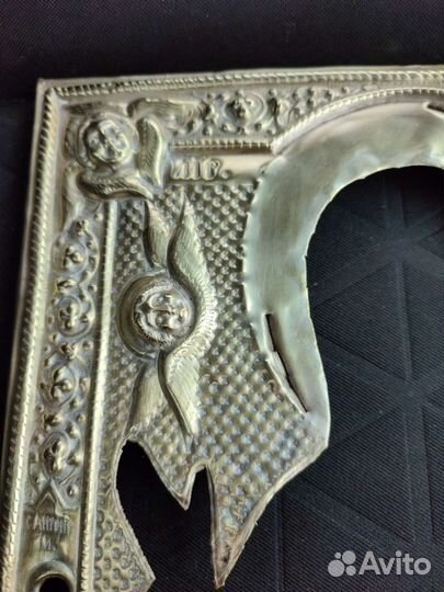 Оклад латунный под икону Знамение