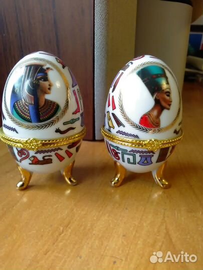 Продаются две шкатулки яйцо из Египта