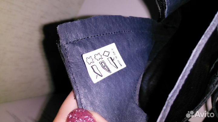 Новые кожаные ботинки из Италии