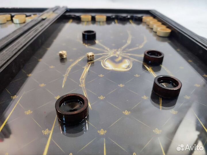 Нарды ручной работы пауки