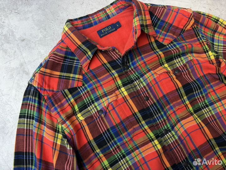 Фланелевая рубашка Ralph Lauren Western оригинал
