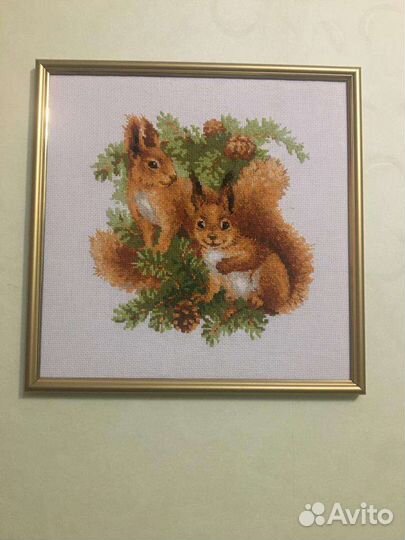 Картина, вышитая крестом