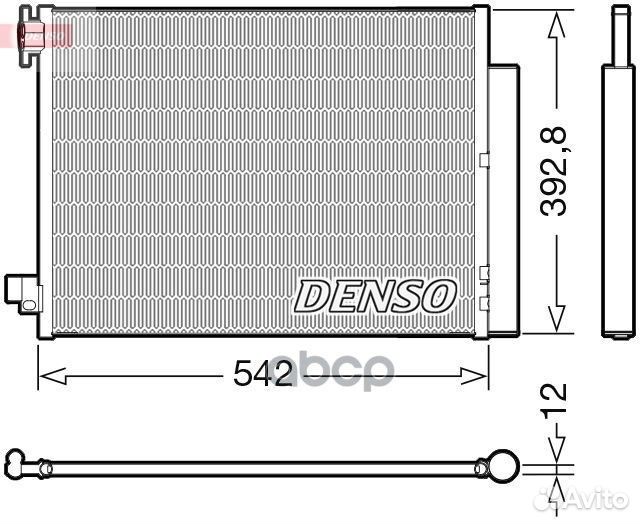 Радиатор кондиционера DCN37004 Denso