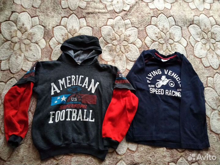 Пакет вещей на р. 128 штаны, кофты