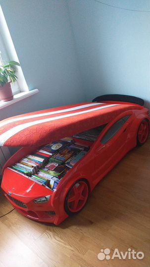 Детская кровать машина с подсветкой