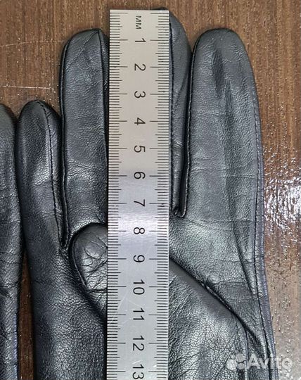 Перчатки женские кожаные р.7,5