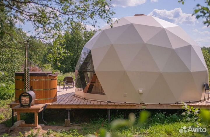 Геокупол 7м, производство глэмпинг шатров