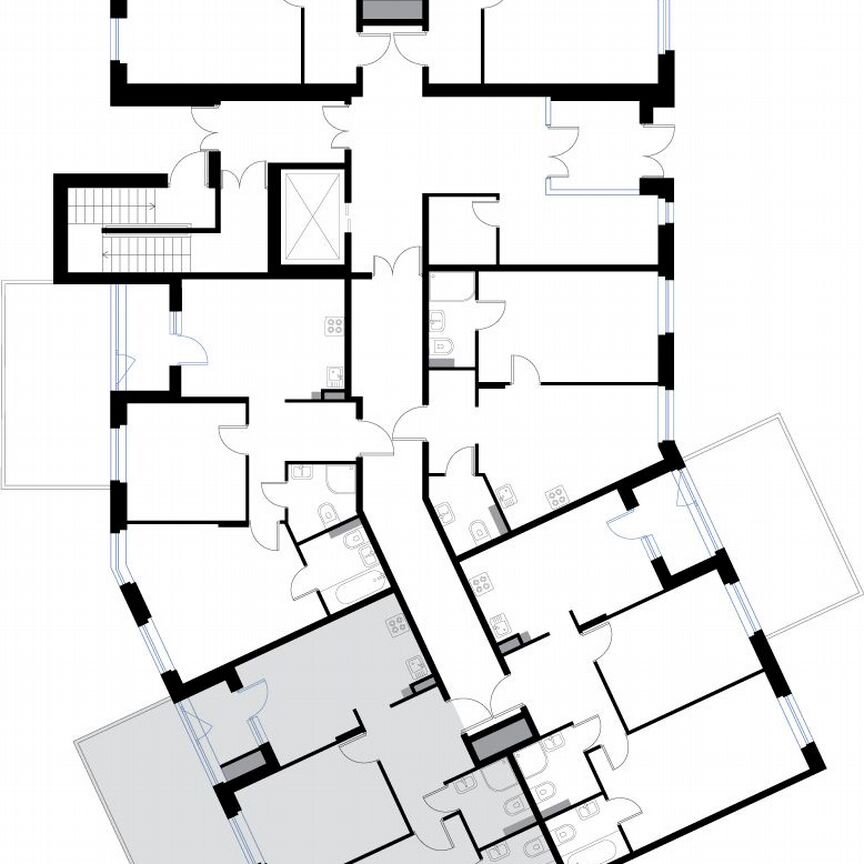 2-к. квартира, 62,2 м², 1/3 эт.