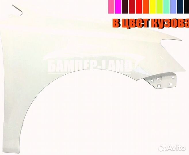 Крыло левое VW Polo 10-20 Новый Любой цвет