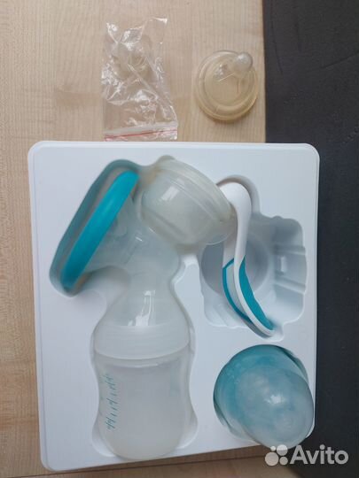 Ручной молокоотсос Baboo бу +2 пакета Baboo новые