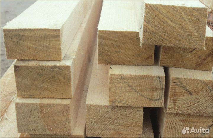 Брус обрезной ест. влаж. хвоя 100х150х6м