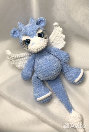 Дракон, динозавр игрушка ручной работы