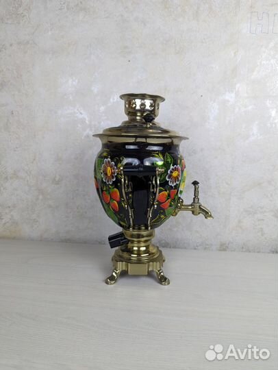 Самовар электрический Расписной 3л рабочий электро