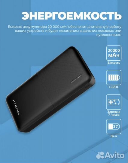 Повербанк 20000 mah