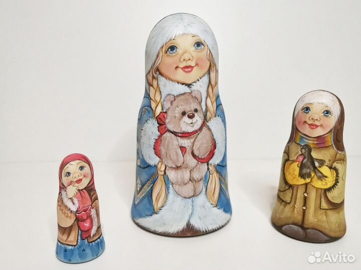 Матрёшка авторская ручная роспись 3 места