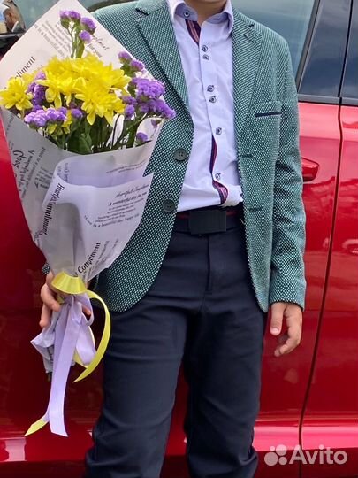 Пиджак для первоклассника 128-134