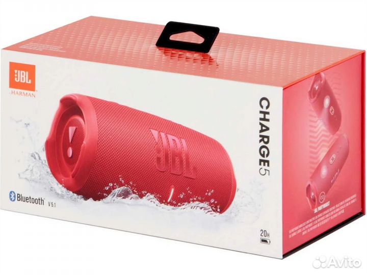 Беспроводная акустика JBL charge 5 Красный