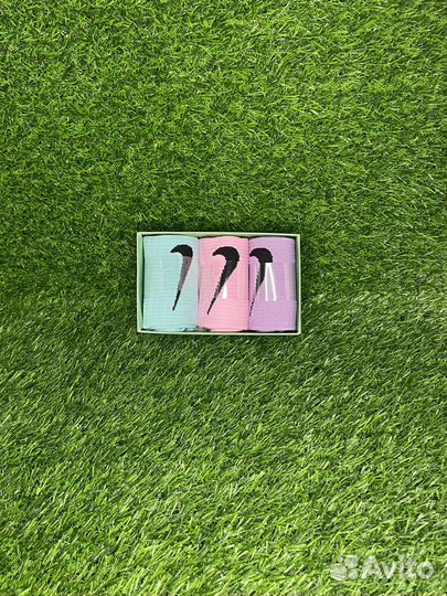 Опт Носки nike 3 пары в коробке + брело