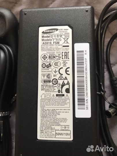Блок питания для tv samsung 19V 3,17A