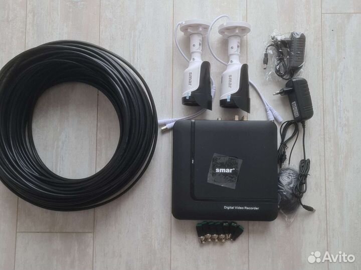 Камеры видеонаблюдения 2шт,AHD, комплет 2мп, новый