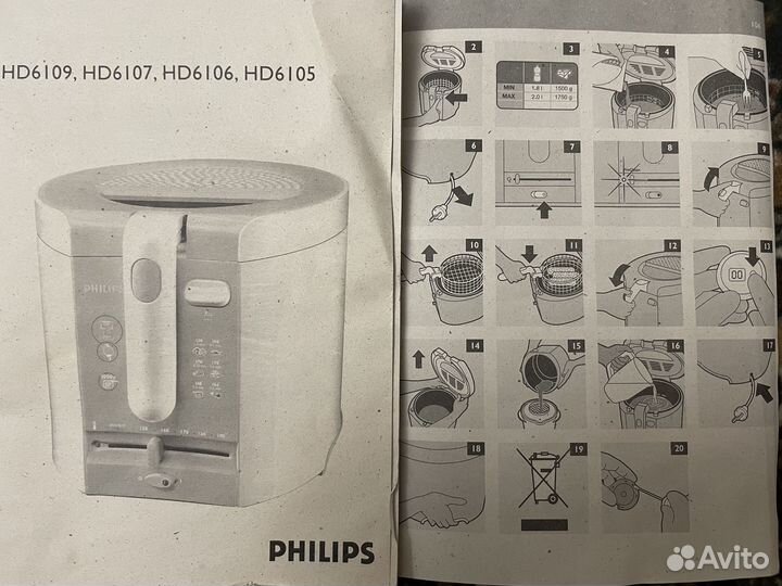 Фритюрница Philips HD6107