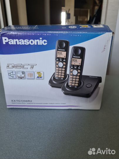 Телефон Panasonic трубка радио