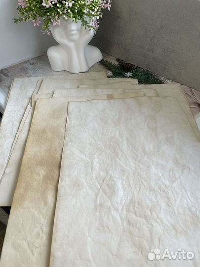 Старинная бумага/ состаренная бумага 10листов