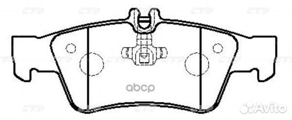 Ckbz-13 Колодки тормозные дисковые зад ME