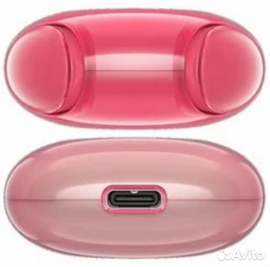 Беспроводные наушники acefast T9 красный Crystal