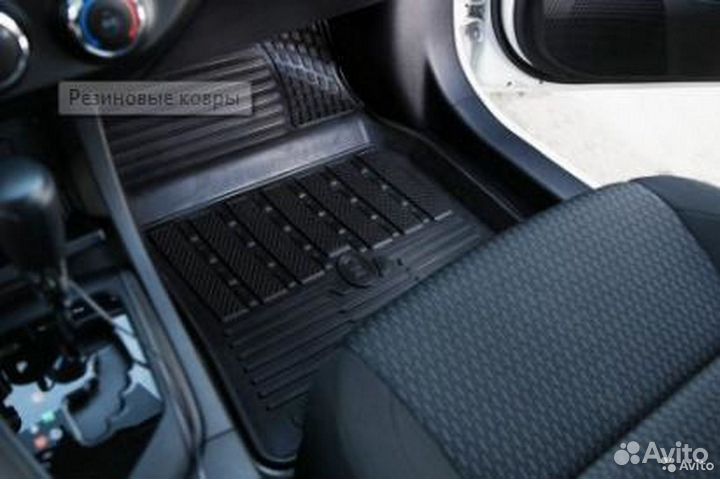 Ковры в салон резиновые Hyundai Santa Fe 2007-2012