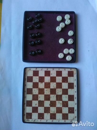 Шашки дорожные магнитные СССР