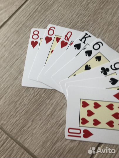 Карты и фишки для покера Texas Holdem Jumbo Index