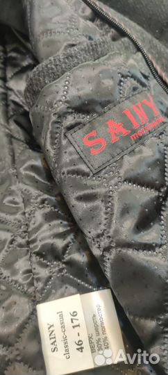 Пальто мужское р46/176 шерсть Sainy