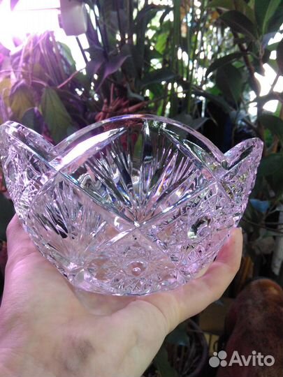 Хрустальная салатник/конфетница